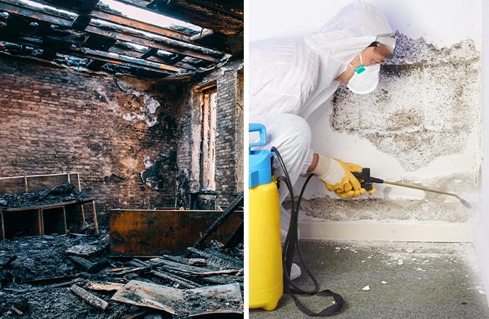 fire damage and mold remediation